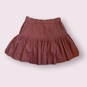 Anthropologie Size XS Eula Pintucked Mini Skirt